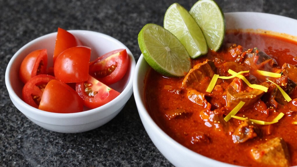 add acids to mellow heat