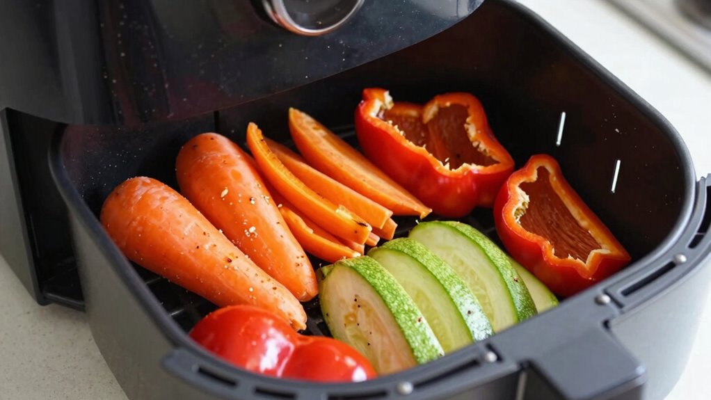 adjust veggie size and freshness