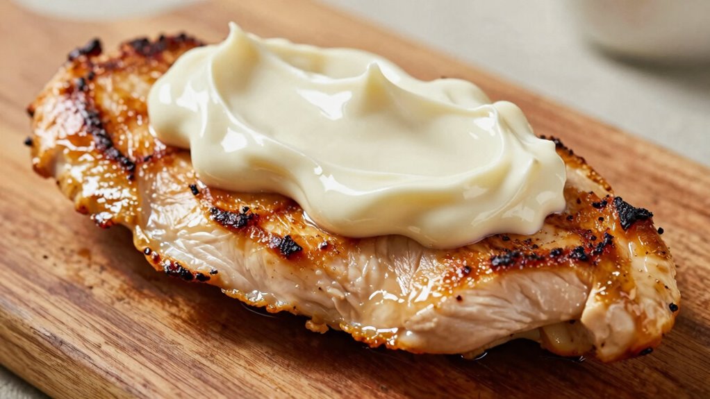 apply mayo evenly cook properly