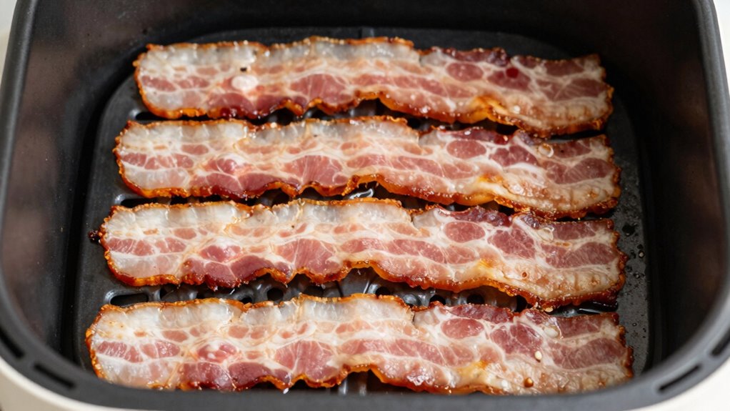 arrange bacon evenly flat