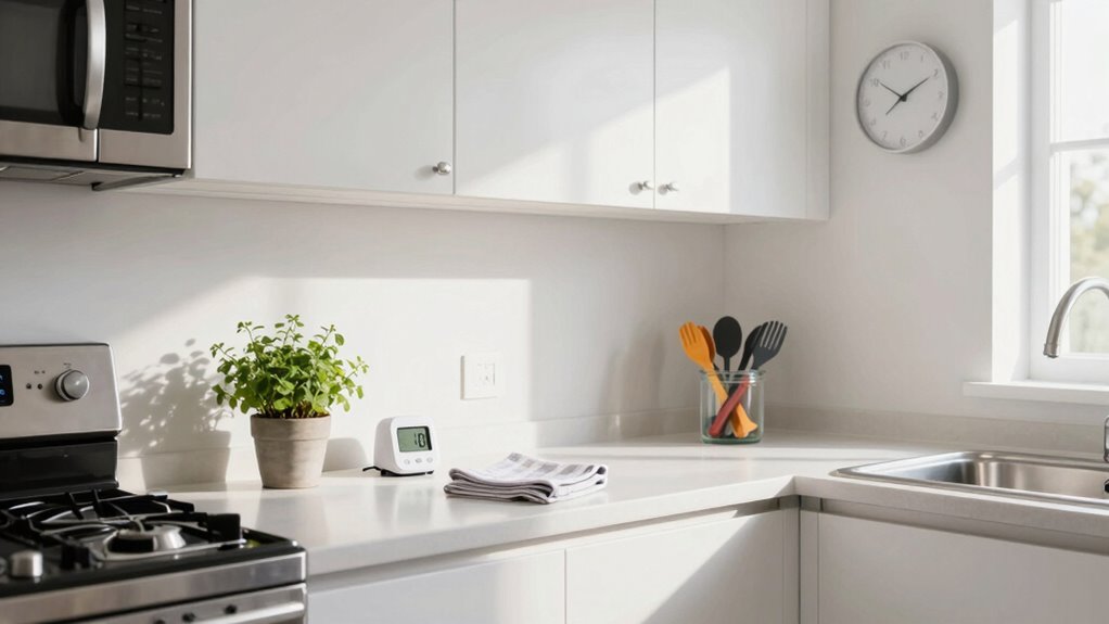 avoid counter clutter and hazards