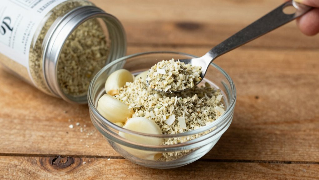 avoid overusing garlic powder