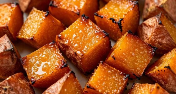 caramelized moist sweet potatoes