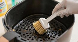 clean basket to remove odors