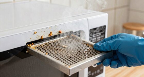 clean microwave filters regularly