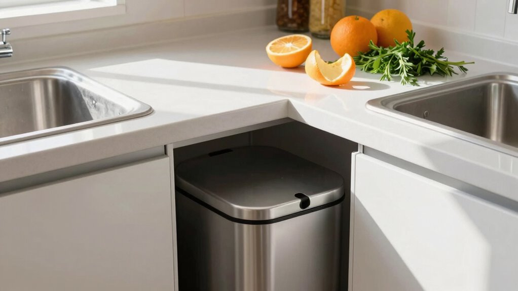 clear counters empty trash regularly