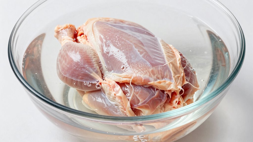 cold water thawing safely