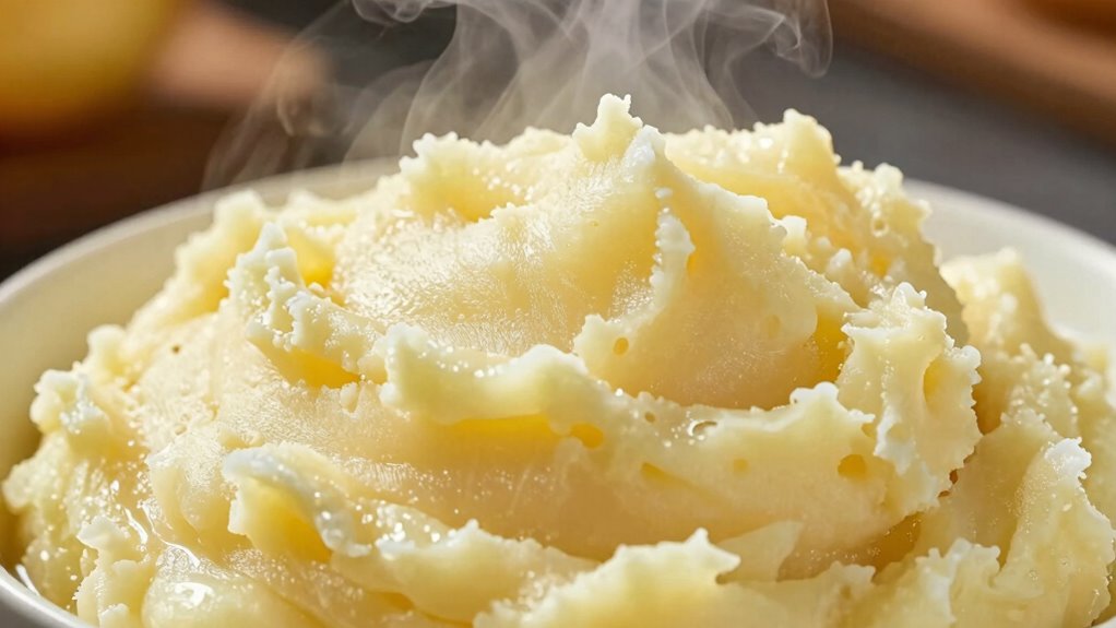 control heat for fluffy potatoes
