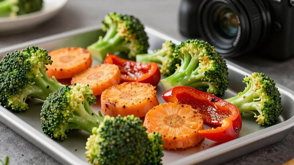 controlled staged vegetable cooking