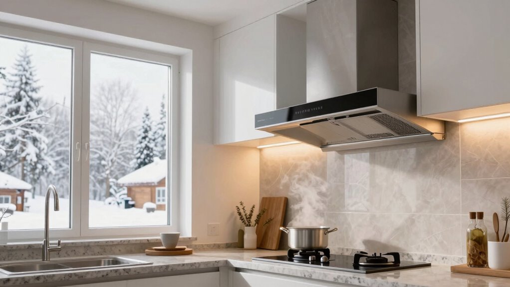 controlled winter kitchen ventilation