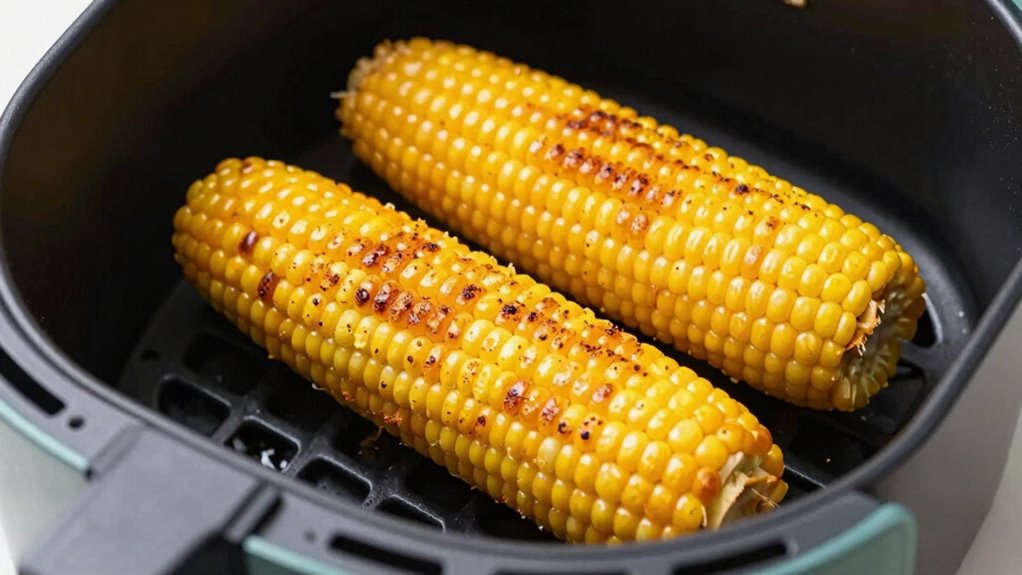 cook corn evenly in air fryer