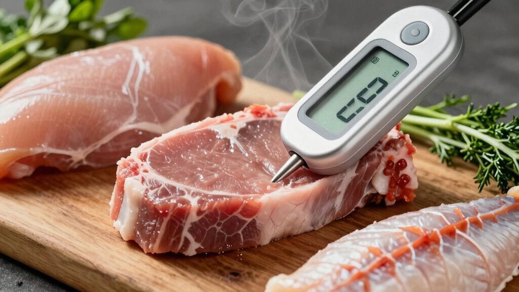 cook pork to proper temperature