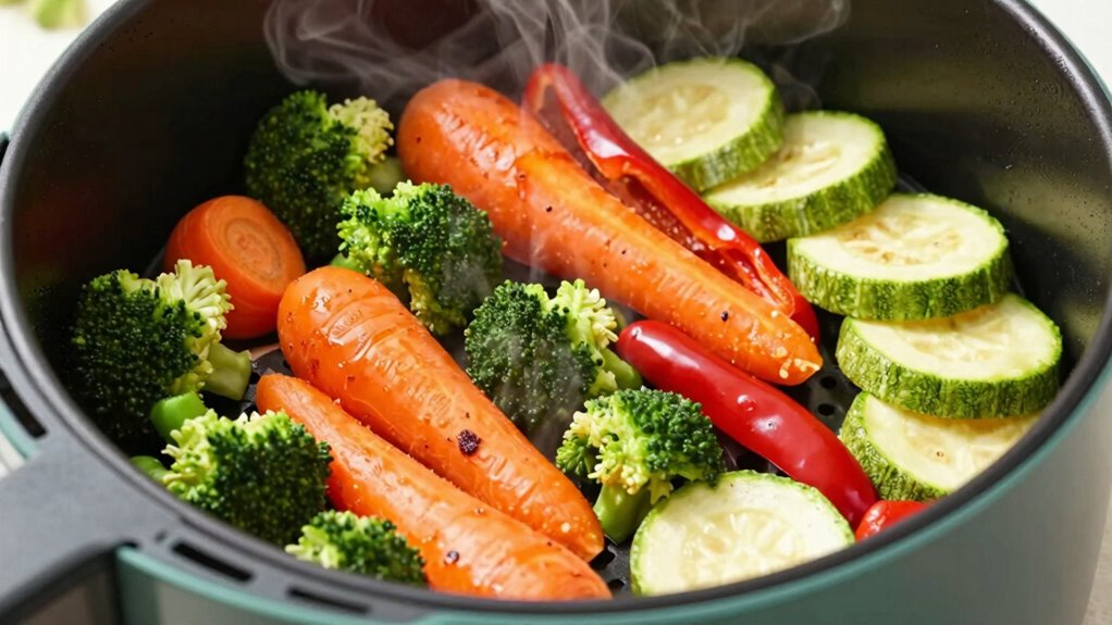 cook vegetables in stages