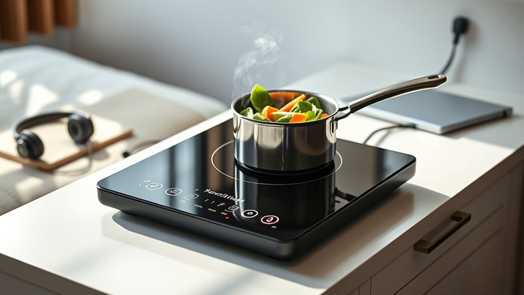 cooktop features and safety