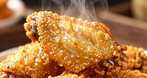 covered food loses crispiness