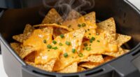 crispy cheese covered nachos