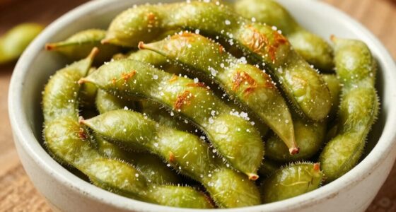 crispy edamame snack