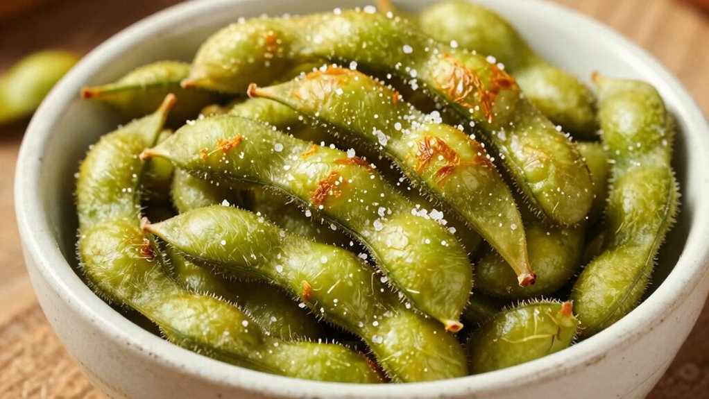 crispy edamame snack