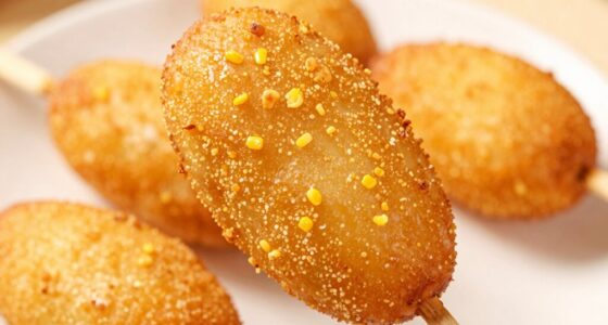 crispy evenly heated corn dogs