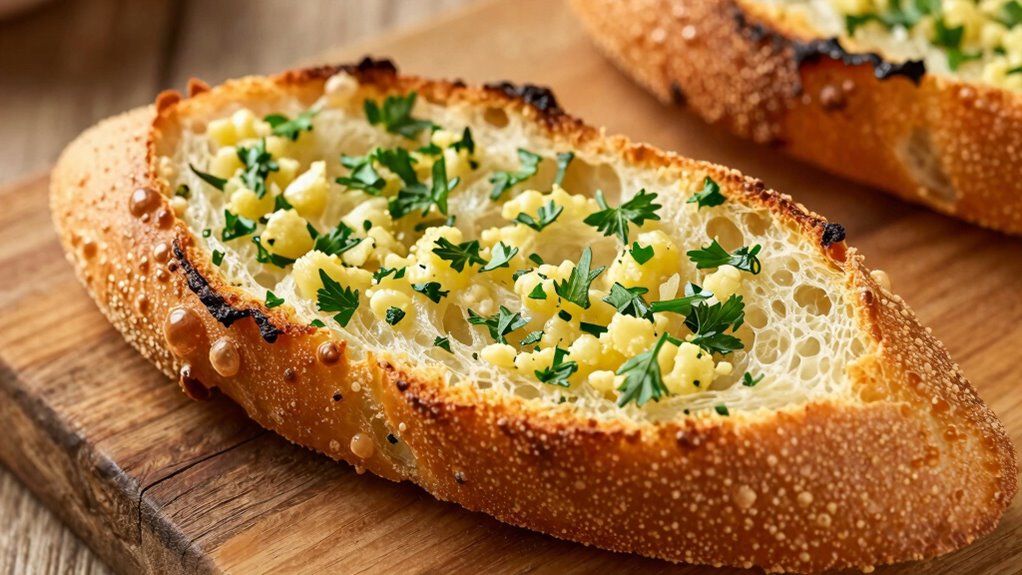 crispy flavorful garlic bread