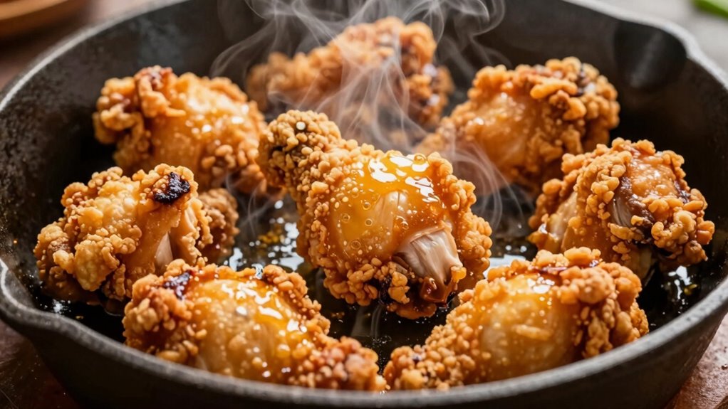 crispy reheated fried chicken