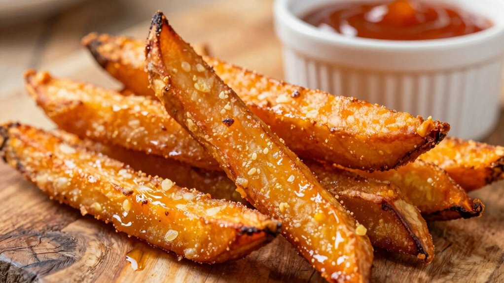 crispy reheated sweet potato fries