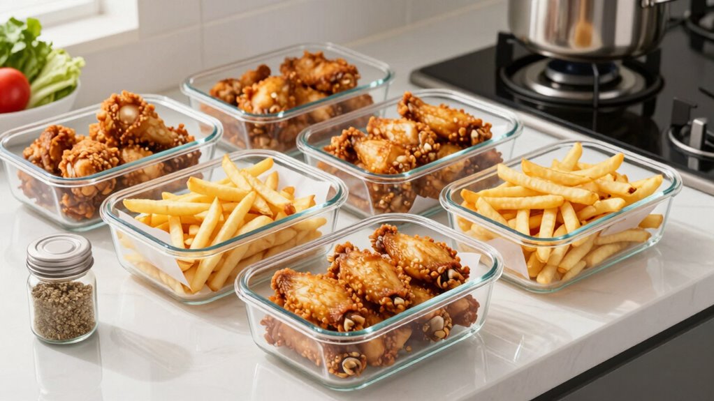 crispy storage and reheating