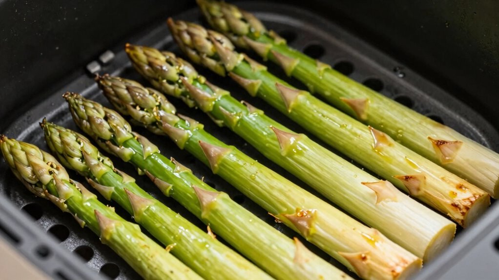 crispy tender asparagus tips