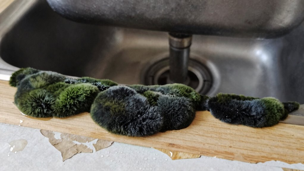 detect mold under sink