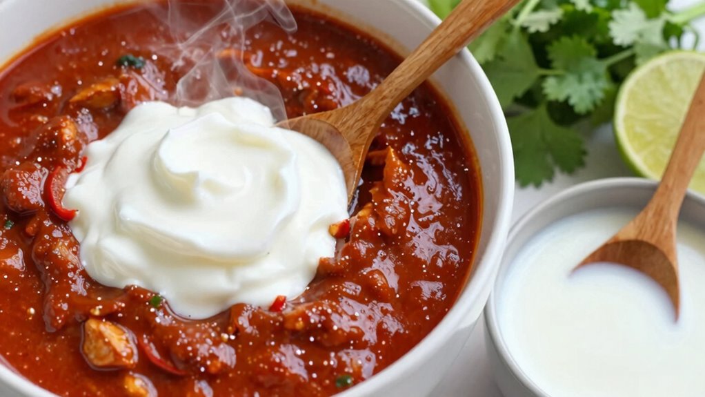 dilute spice with dairy