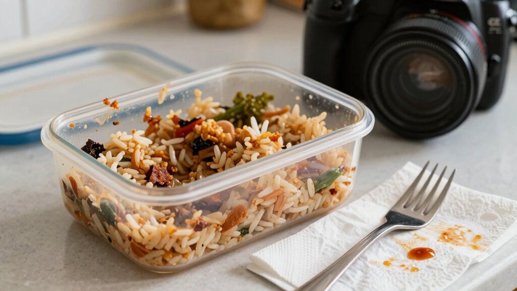 discard contaminated leftovers promptly