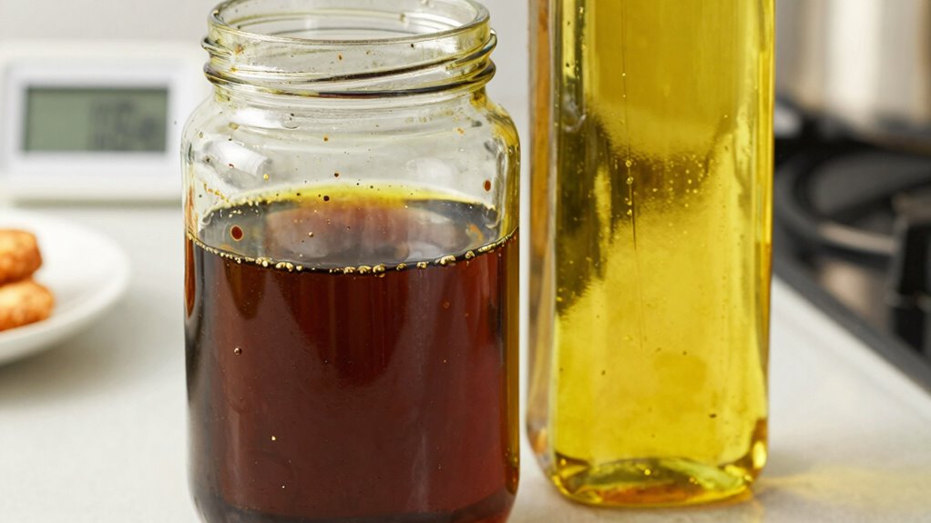 discard oil when darkened