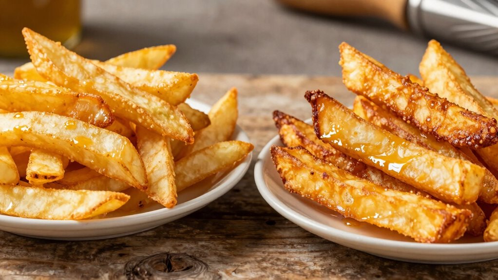 double fry for crispiness