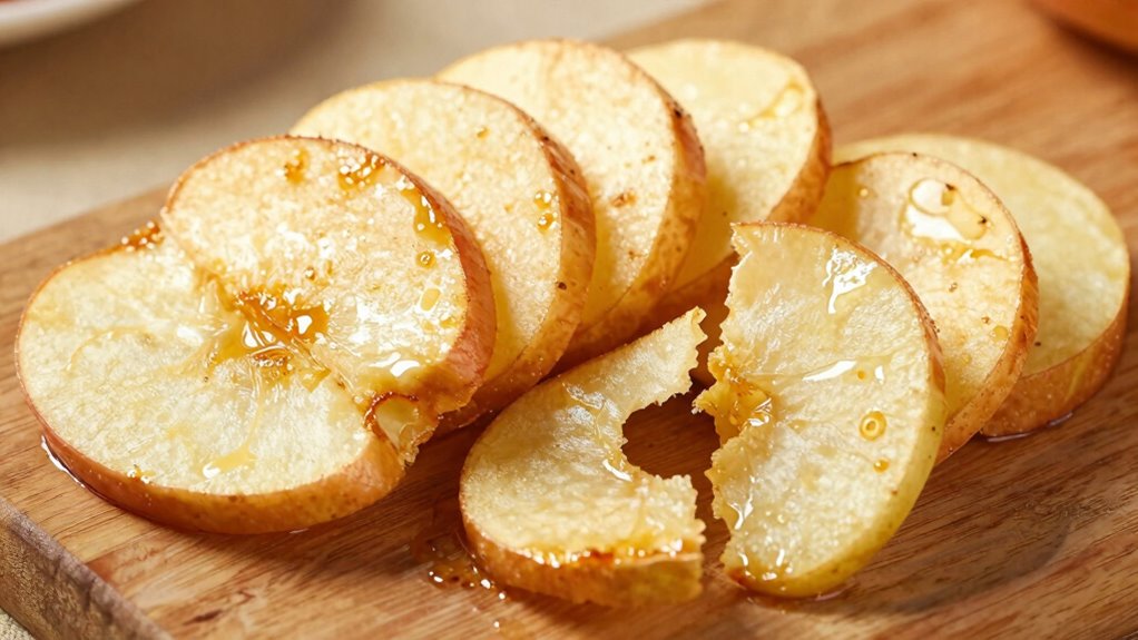 dry apples thoroughly before baking