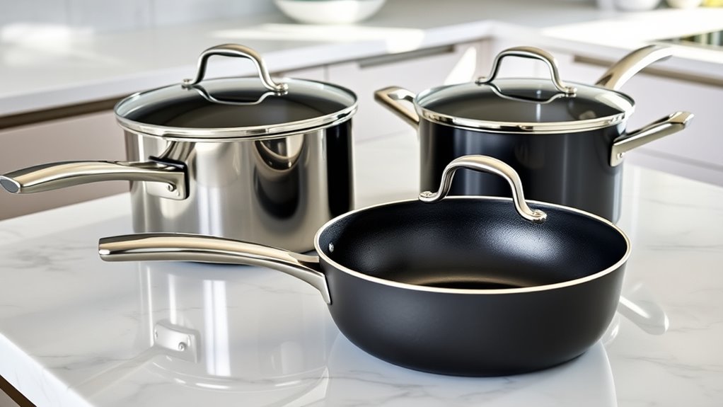 durability oven compatibility handle comfort nonstick longevity