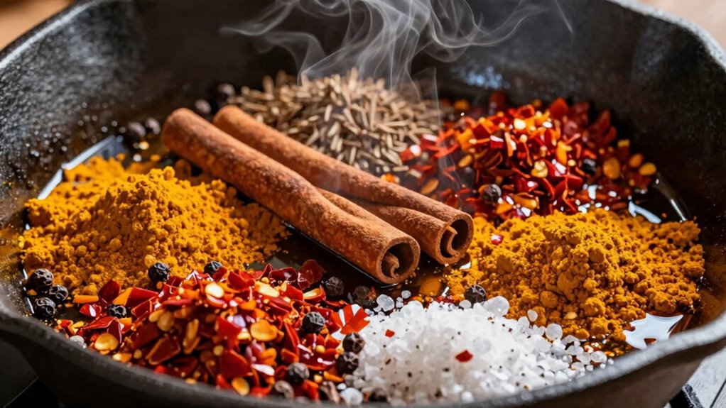 enhance flavor through blooming