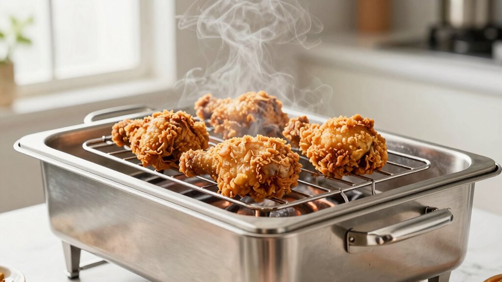 ensure crispy dry heat