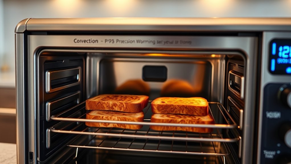 even browning consistent heat