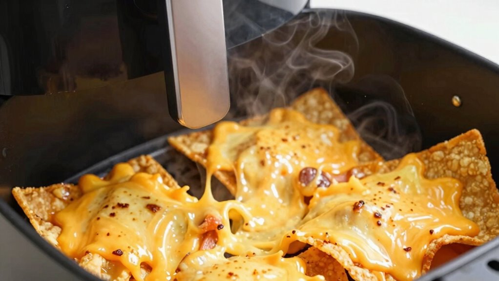 evenly melt cheese carefully