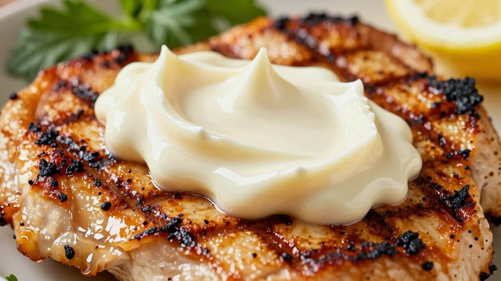 evenly spread mayo thoroughly