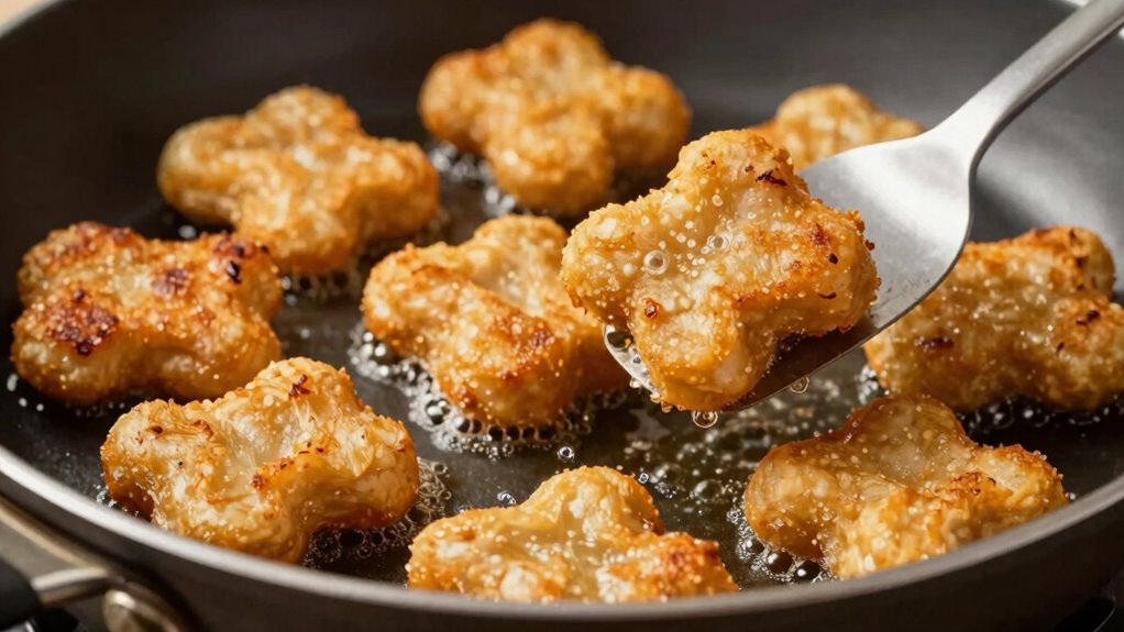 flip nuggets halfway through