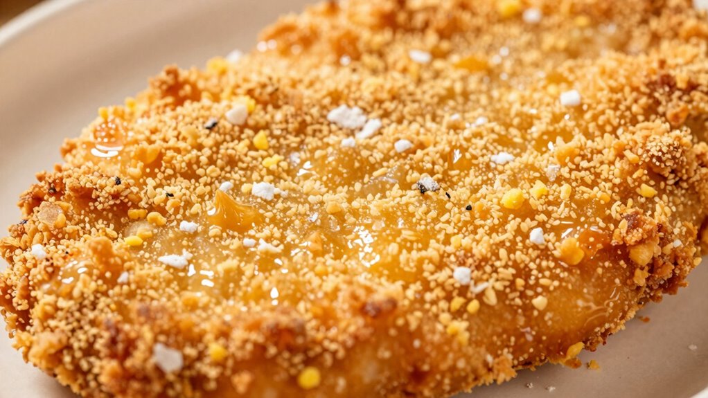 flour binds egg adheres