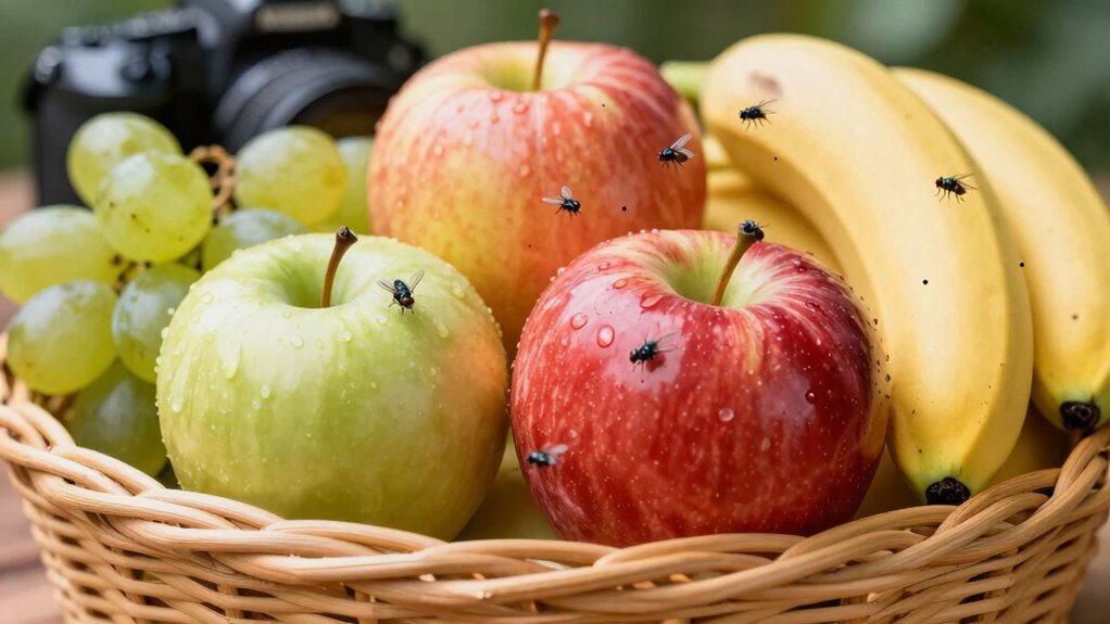 fruit flies attracted to ripening fruit