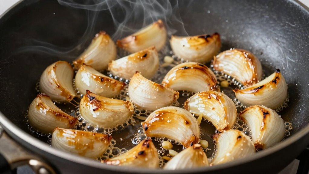 garlic burns from sulfur