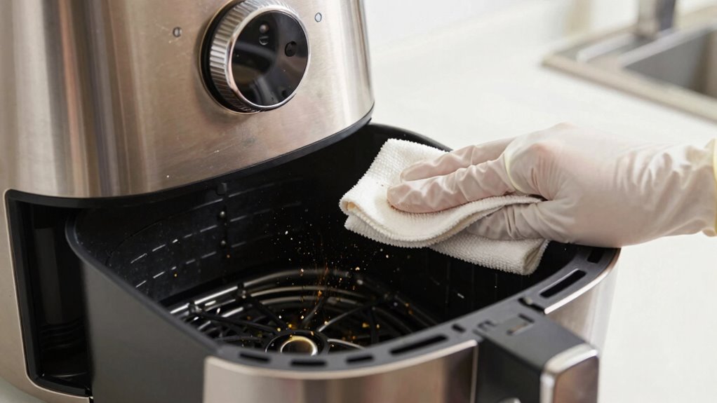 gentle cleaning of heating element