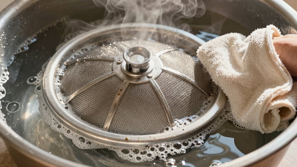 gentle rinse and air dry