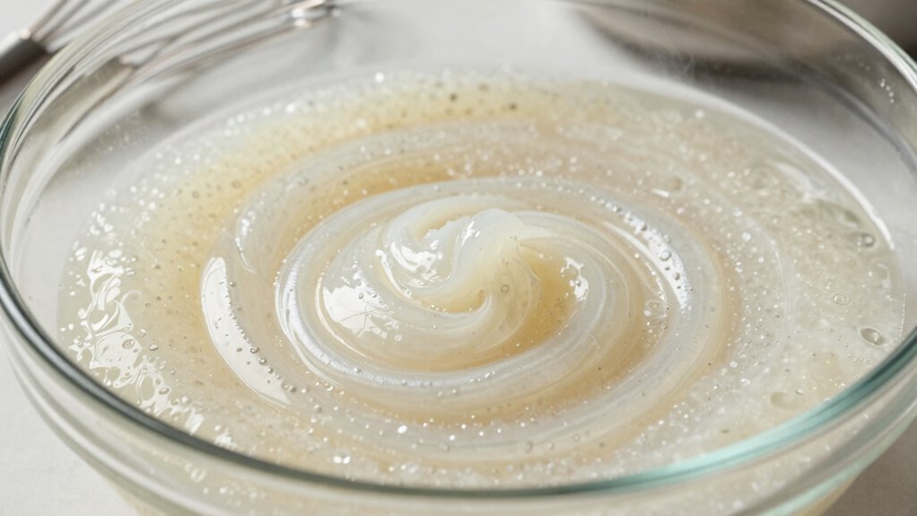 gradually add slurry smoothly