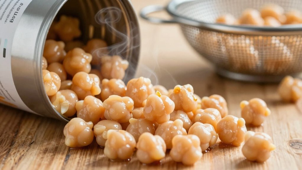 handle beans gently heat