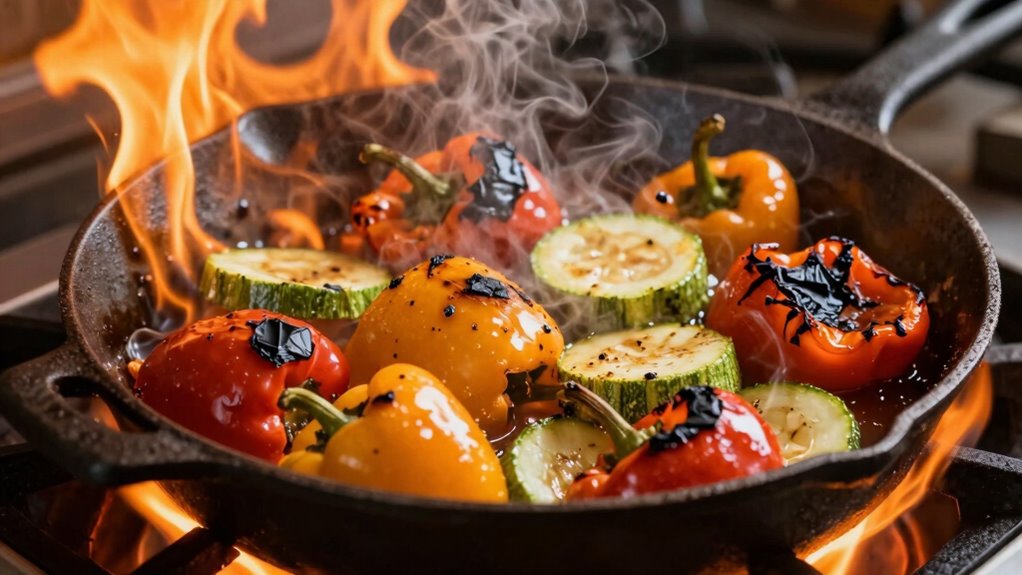 heat source effects on vegetables