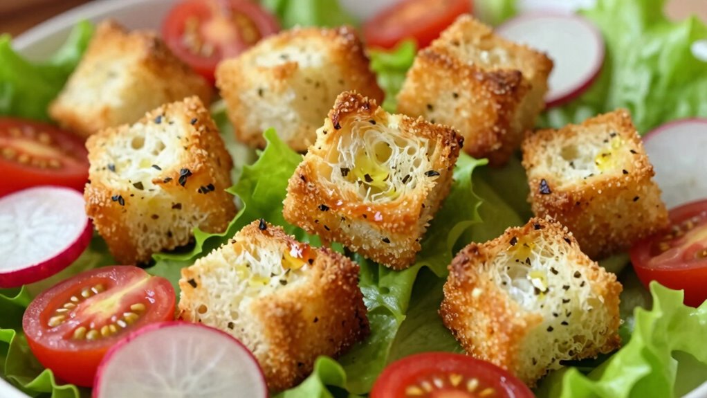 homemade air fryer croutons